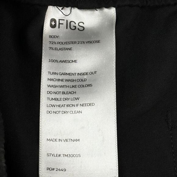 Figs Black Wide Leg Pants - Picture 9 of 11